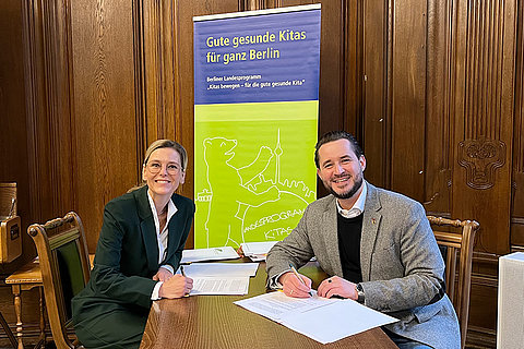 Beteiligung am Landesprogramm "Kitas bewegen", Charlottenburg/Kita Vaterunser, Februar 2026 (© Sabrina Böhm)