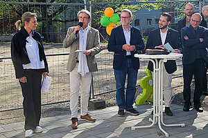 Ev. Kita Regenbogenland: Eröffnung Neubau 22.4.2026 (© Juliane Kaelberlah)