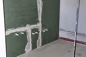 Erweiterung Ev. Kita Plötzensee: Kinder-WC, 9.1.2024 (© Andreas Kaul)