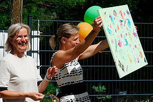 Ev. Kita Grünes Dreieck: Eröffnung Krippenspielplatz, 17. Juni 2025 (© Sabine Böttcher)