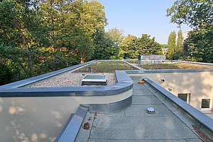 Erweiterung Ev. Kita Plötzensee: Dach Neubau, 4.9.2024 (© Andreas Kaul)