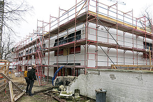 Ev. Kita Regebogenland: Richtfest 26.2.2025 (© Wolf D. Wust/Redaktion Charlie)