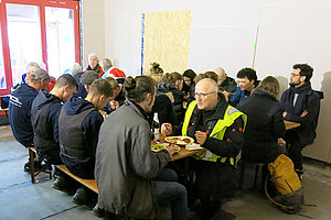 Ev. Kita Regebogenland: Richtfest 26.2.2025 (© Wolf D. Wust/Redaktion Charlie)