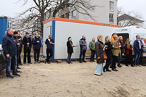 Ev. Kita Regebogenland: Richtfest 26.2.2025 (© Wolf D. Wust/Redaktion Charlie)