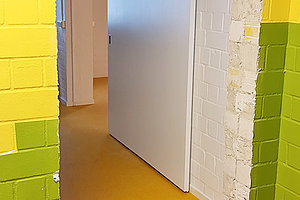 Erweiterung Ev. Kita Grünes Dreieck, 1.8.2023 (© Andreas Kaul)