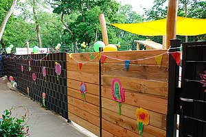 Ev. Kita Grünes Dreieck: Eröffnung Krippenspielplatz, 17. Juni 2025 (© Sabine Böttcher)