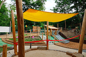 Ev. Kita Grünes Dreieck: Eröffnung Krippenspielplatz, 17. Juni 2025 (© Sabine Böttcher)
