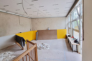 Sanierungsarbeiten Ev. Kita Daniel, 27.7.2023 (© Andreas Kaul)