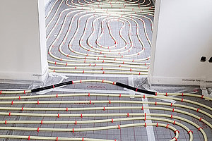 Erweiterung Ev. Kita Grünes Dreieck: Einbau Fußbodenheizung, 25.10.2023 (© Andreas Kaul)