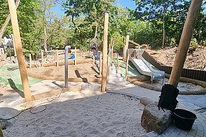 Neugestaltung Krippenspielplatz der Ev. Kita Grünes Dreieck, 13.5.2025 (© Andreas Kaul)