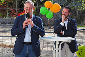 Ev. Kita Regenbogenland: Eröffnung Neubau 22.4.2026 (© Juliane Kaelberlah)